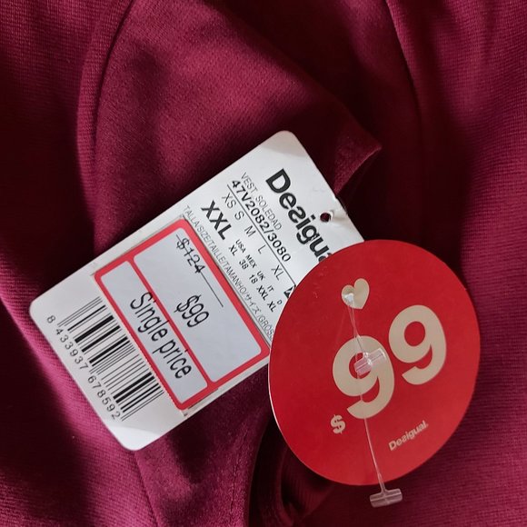 NWT Desigual dress with butterfly detail, sz XL - Picture 6 of 6